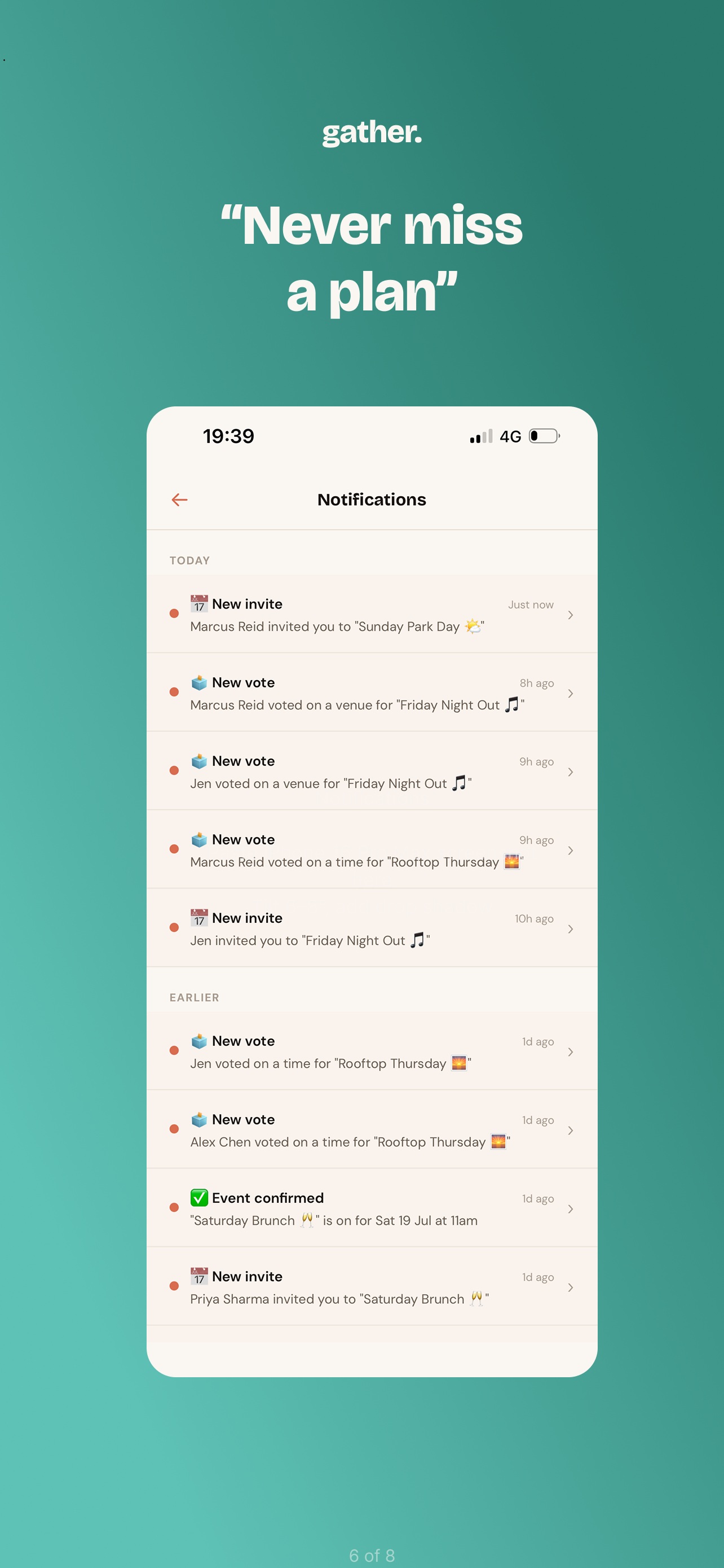 Notifications when plans update